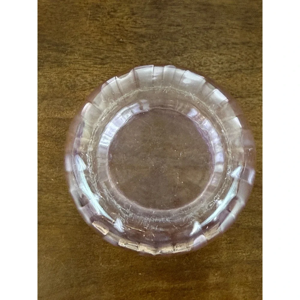 VTG Amethyst Purple‎ Lavender Indiana Glass Swirl Optic 6 1/4
